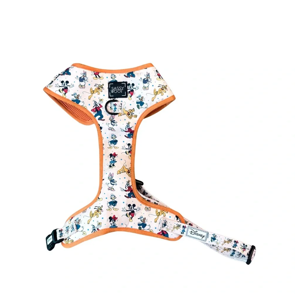 Disney Pet Harness‎ by Sassy Woof Size XL with Orange Trim